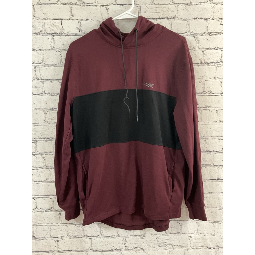 American Eagle Hoodie Pullover AE Logo‎ Maroon Men's Small